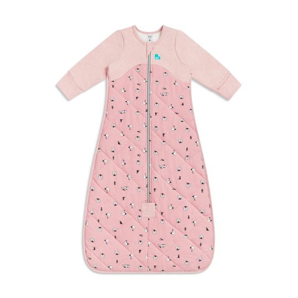 Love to Dream Cotton & Merino Wool Sleeping Bag 2.5 Tog Rose Size 18-36 Months