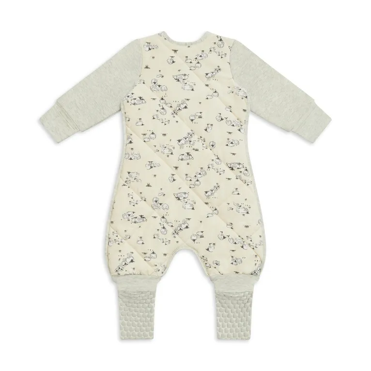 Love to Dream Cotton & Merino Wool Sleep Suit 3.5 Tog Sand Size 12-24 Months
