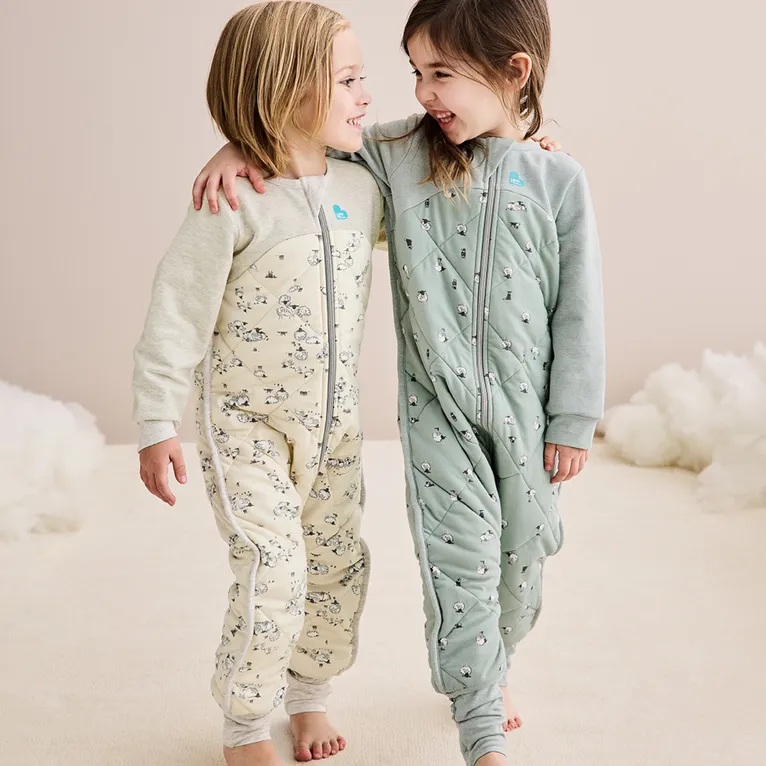 Love to Dream Cotton & Merino Wool Sleep Suit 3.5 Tog Sand Size 12-24 Months