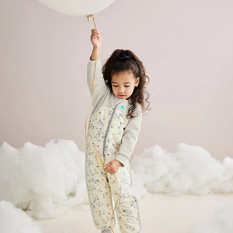 Love to Dream Cotton & Merino Wool Sleep Suit 3.5 Tog Sand Size 12-24 Months
