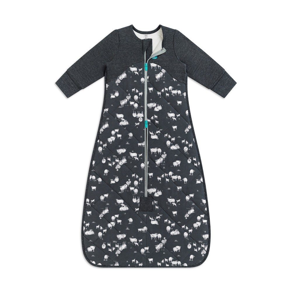 Love To Dream Sleep Bag Cotton & Merino Wool 3.5 Tog Charcoal Size 618 Months Heavy Weight