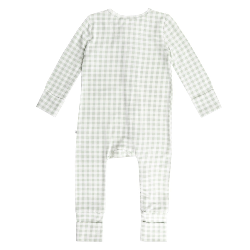 Fern Gingham Collar Onesie