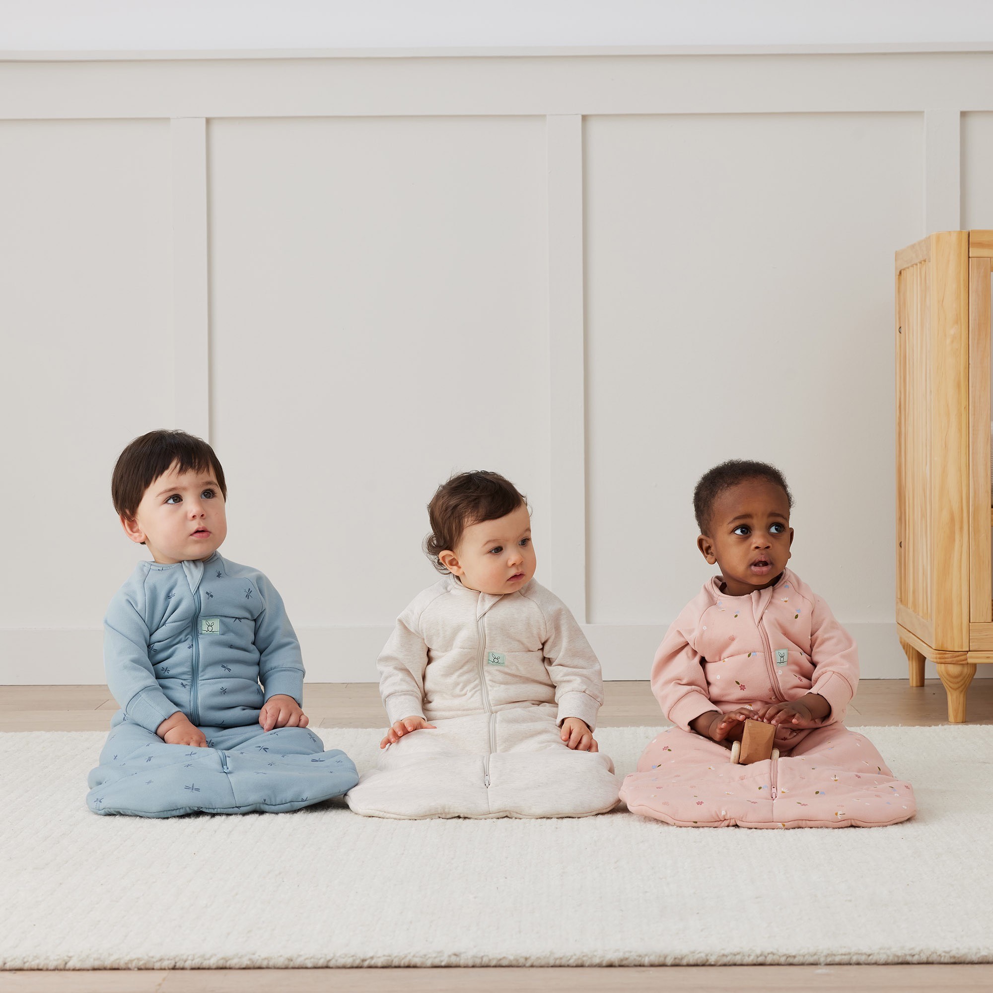 Ergopouch Jersey Sleeping Bag Long Sleeve 3.5 Tog Daisies 312 Months