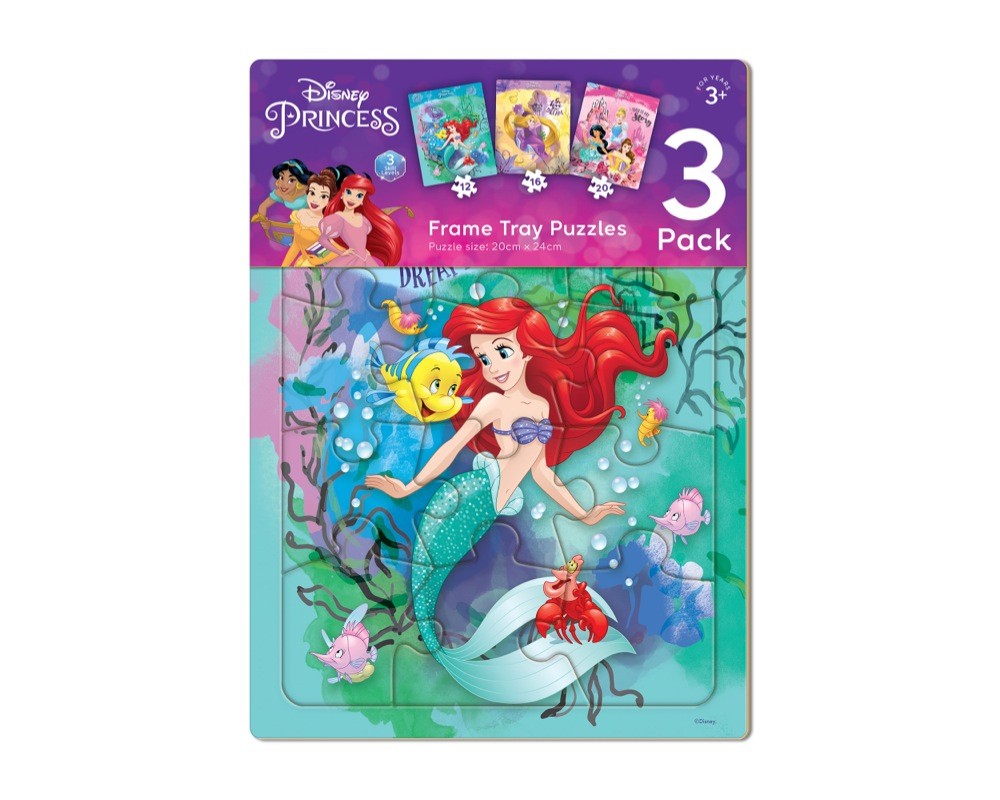 Disney Princess 3 Pack Preschool Puzzles | Baby Bunting NZ