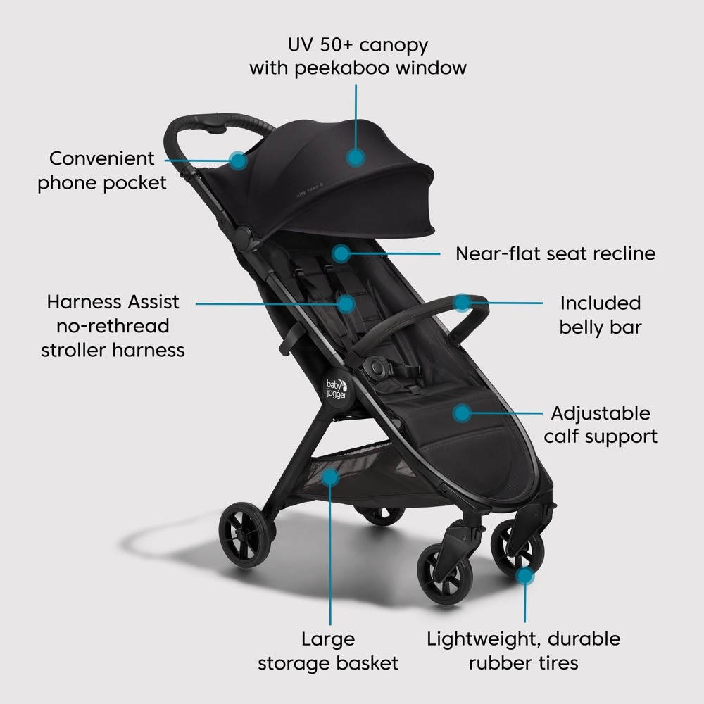 Baby Jogger City Tour 2 Premium Eco Black All Deals Baby Bunting AU