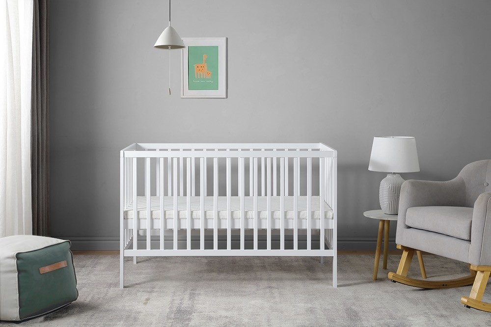 Jengo Zuri Cot White | Cots | Baby Bunting AU