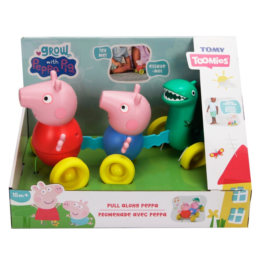 Tomy Toomies Peppa Pig Pull Along Peppa | Interactive Toys | Baby ...