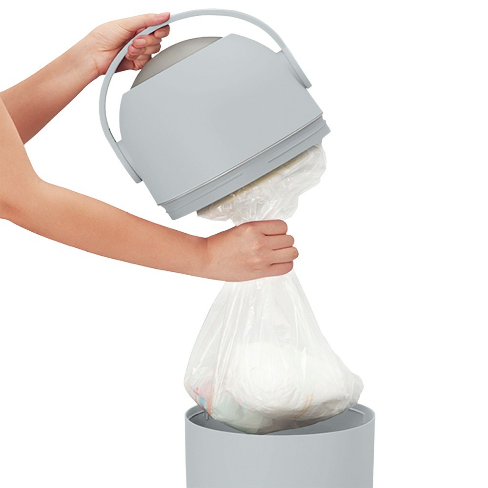 Babyrest Nappy Bin Grey Nappy Bins Baby Bunting AU