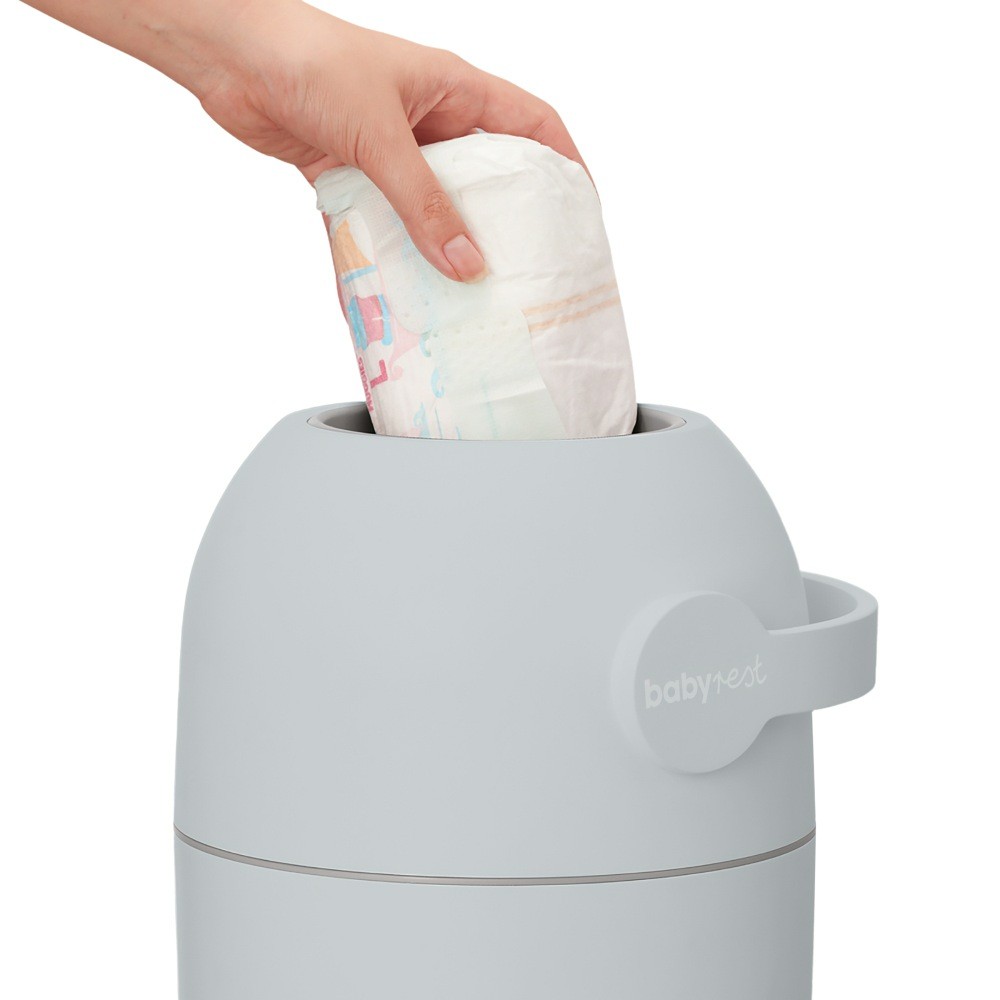 Babyrest Nappy Bin Grey Nappy Bins Baby Bunting AU