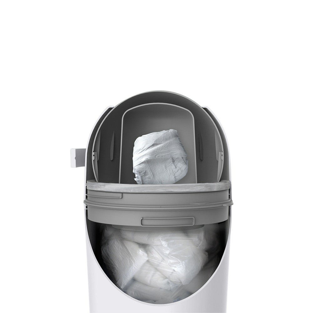 Babyrest Nappy Bin White Nappy Bins Baby Bunting AU