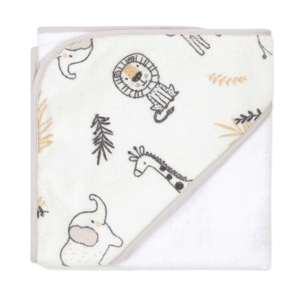 Peanut Shell Hooded Towel Print Madagascar Hooded Towels Baby Bunting AU