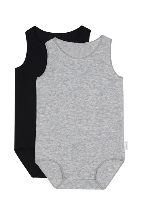 Bonds Pack Singletsuit Black/Grey Baby Bunting AU