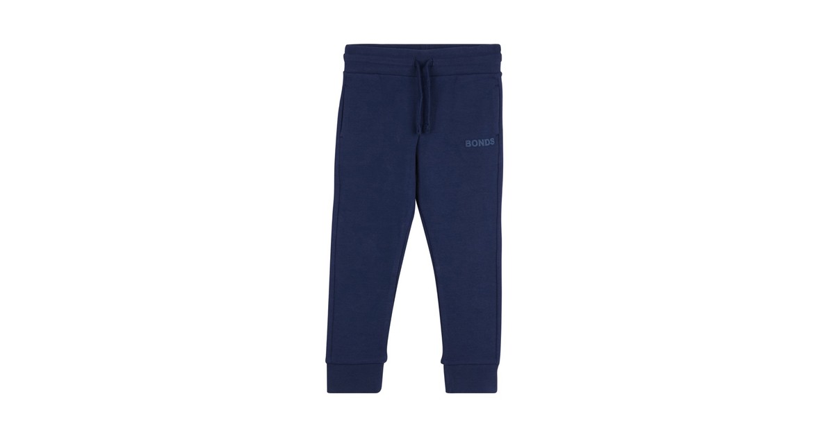 Bonds Trackie Tech Pants Navy Baby Bunting AU