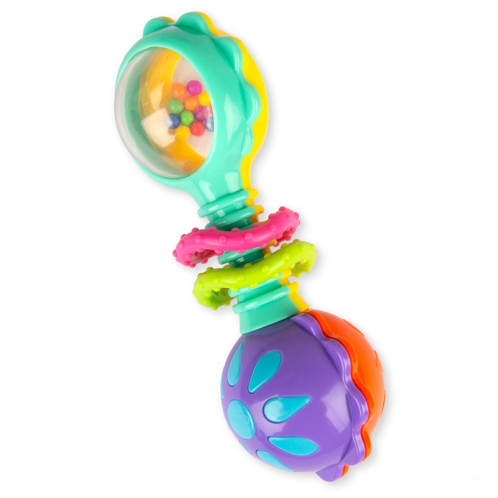 Playgro Twisting Barbell Rattle | Interactive Toys | Baby Bunting AU