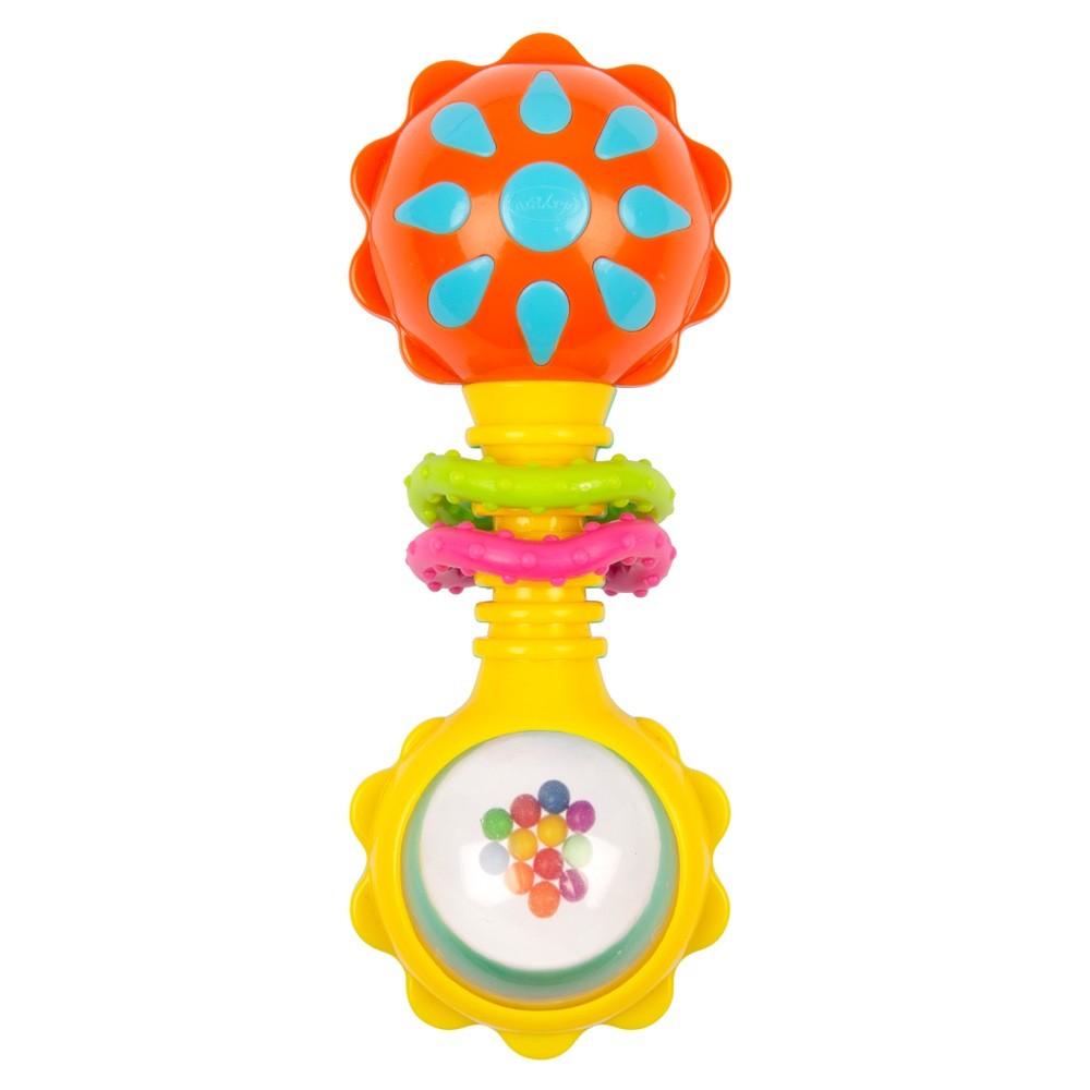 Playgro Twisting Barbell Rattle | Interactive Toys | Baby Bunting AU