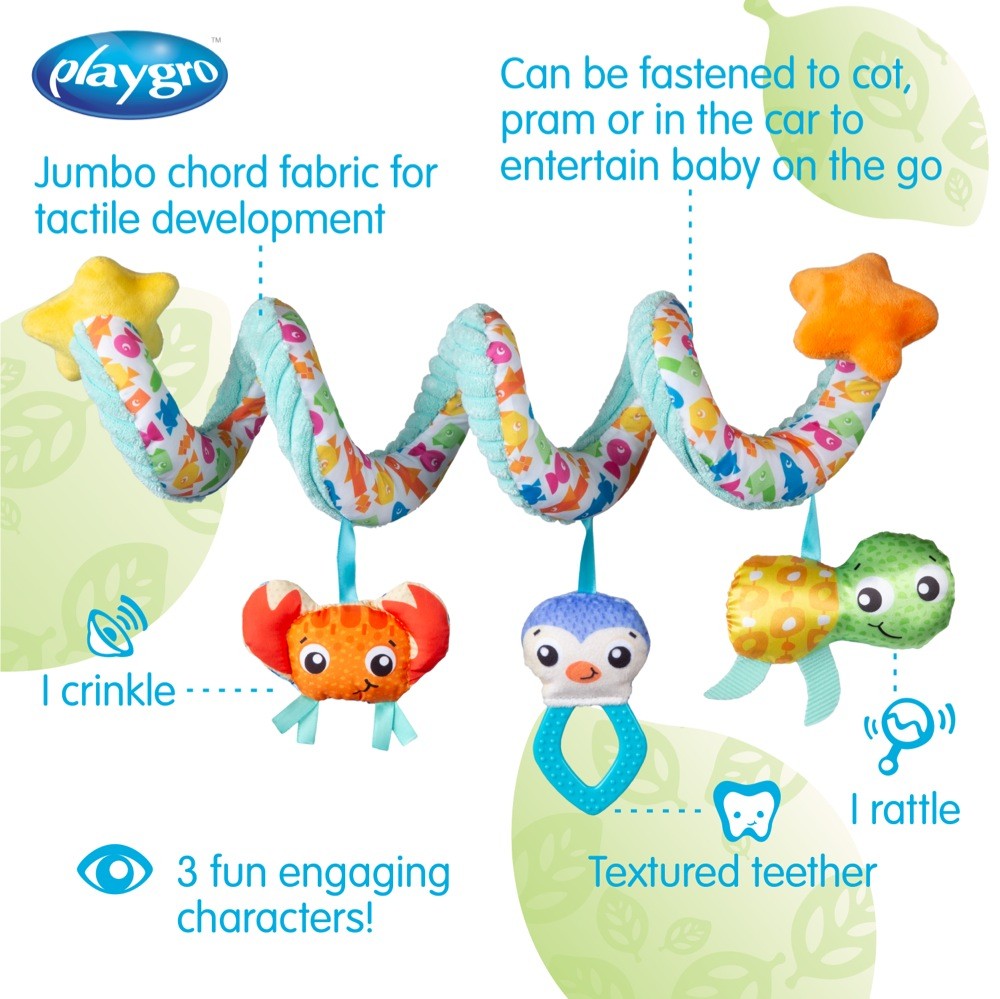 Playgro Ocean Adventure Twirly Whirly Baby Bunting AU