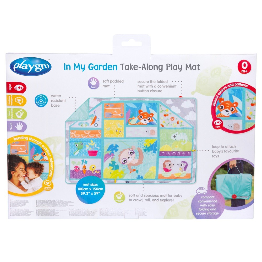 Playgro In My Garden Take Along Play Mat Mats Baby Bunting AU