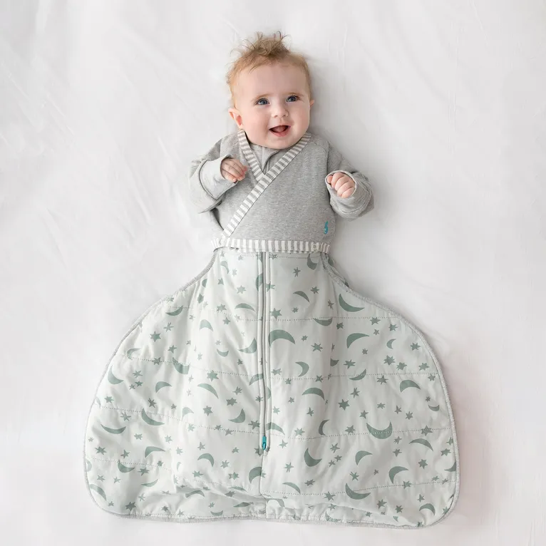 Love to Dream Snug Shrug 1.0 Tog Grey & White Stripe Size 3-6 Months
