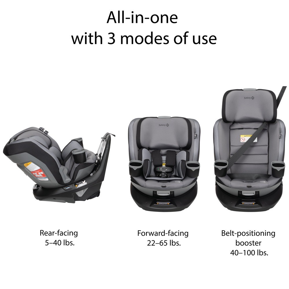 Safety 1St Turn N Go 360 Dlx Rotating AllinOne Convertible Car Seat