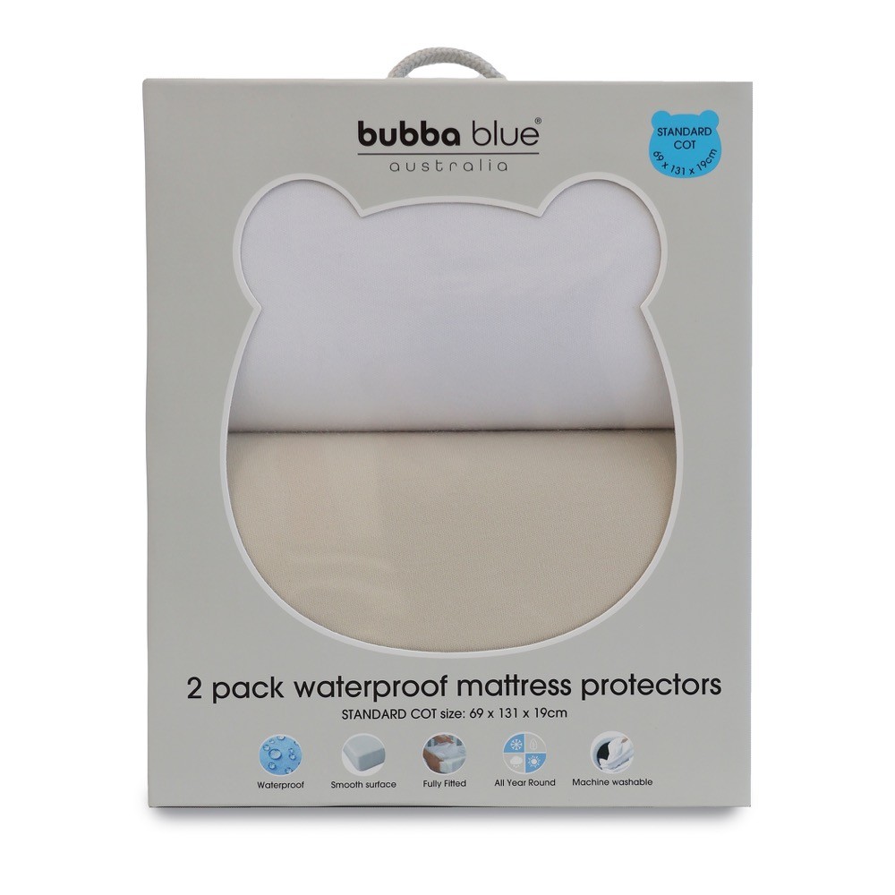 Bubba Blue Pack Mattress Protector Standard Cot Baby Bunting AU