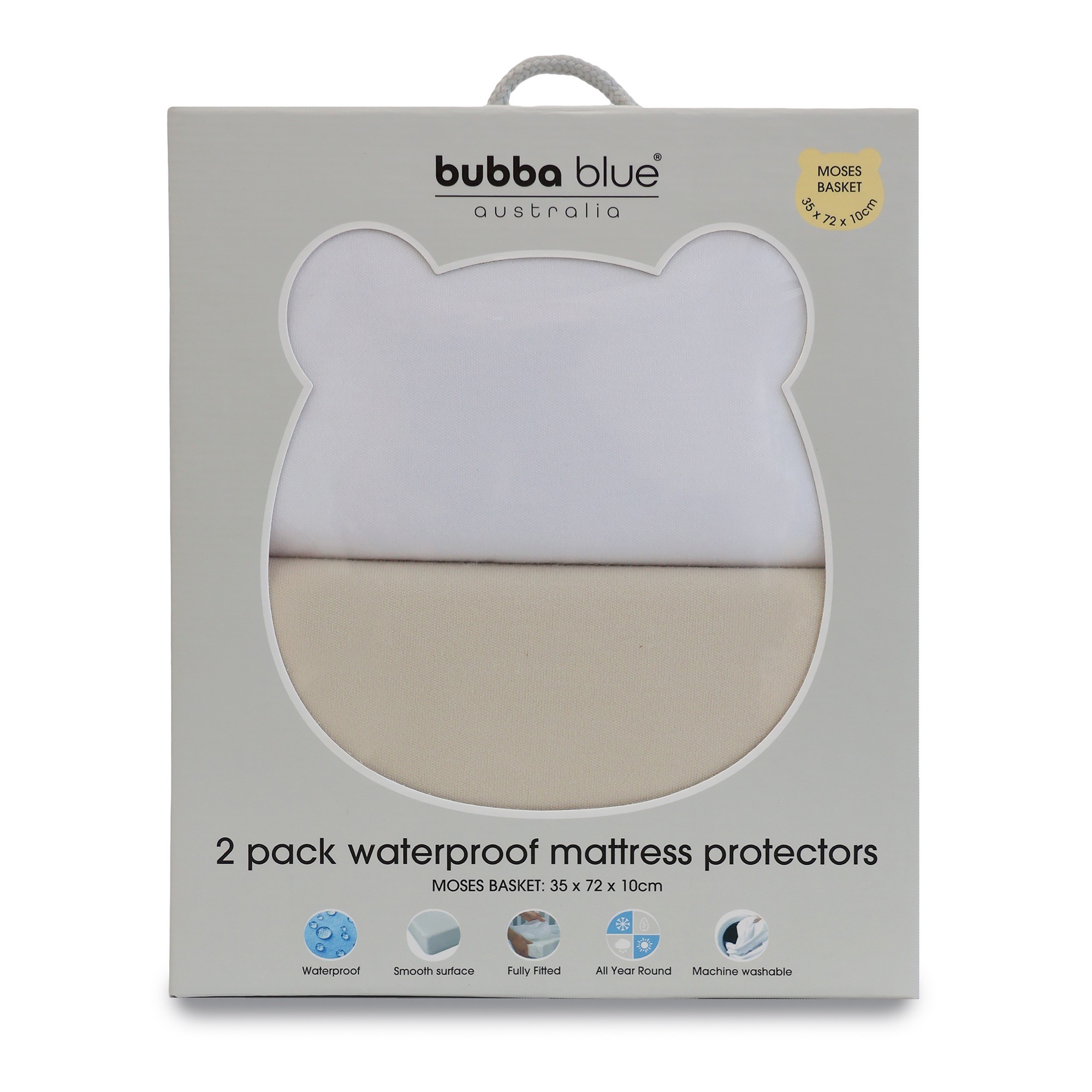 Bubba Blue 2 Pack Mattress Protector Moses Basket Cradle Baby Bunting AU