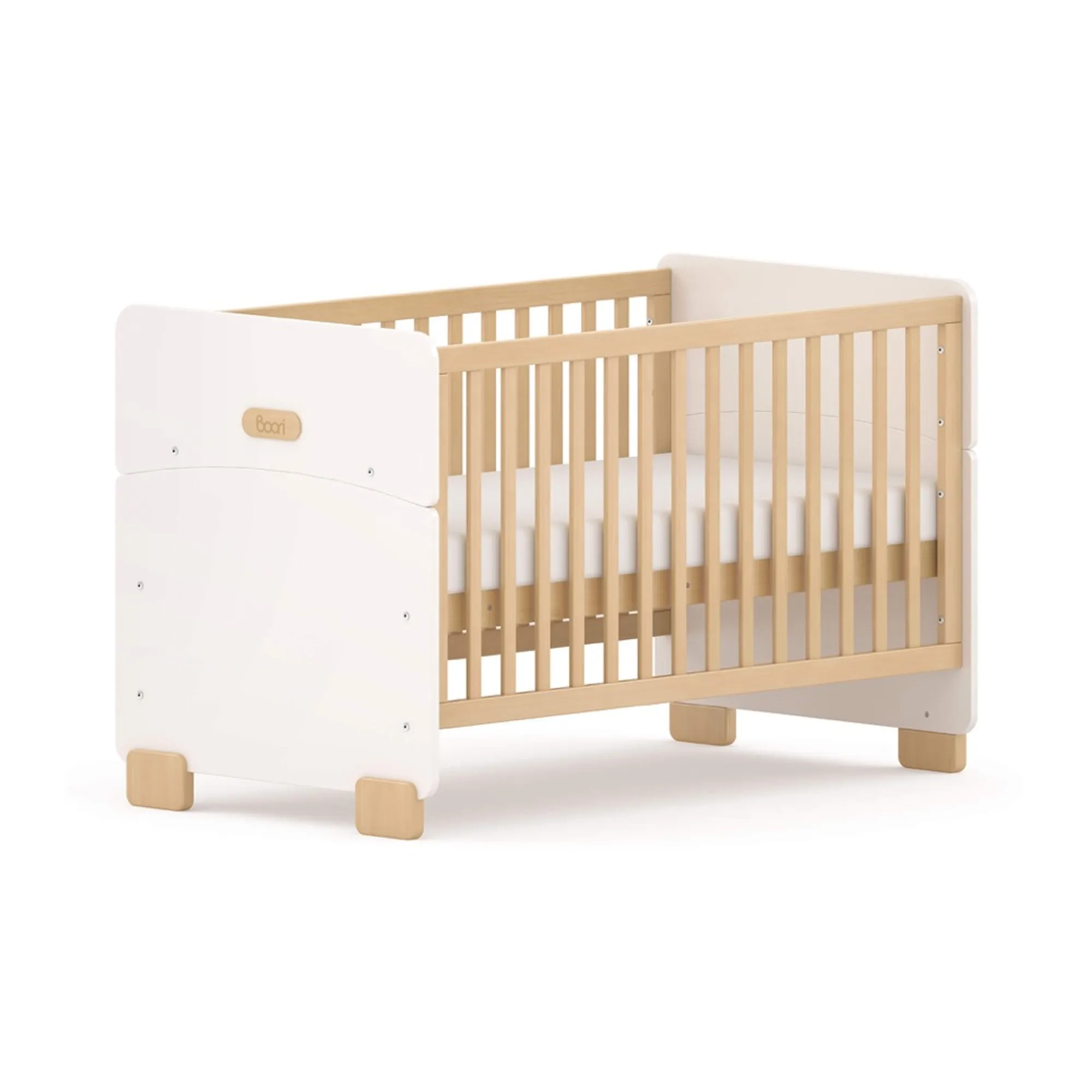 Boori Matilda Cot Bed White/Nat