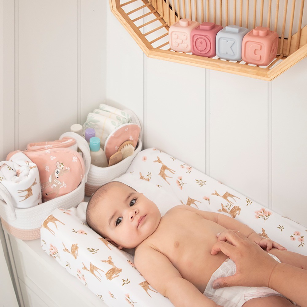 Living Textiles Change Mat Cover Sophia Garden Coverlets Baby