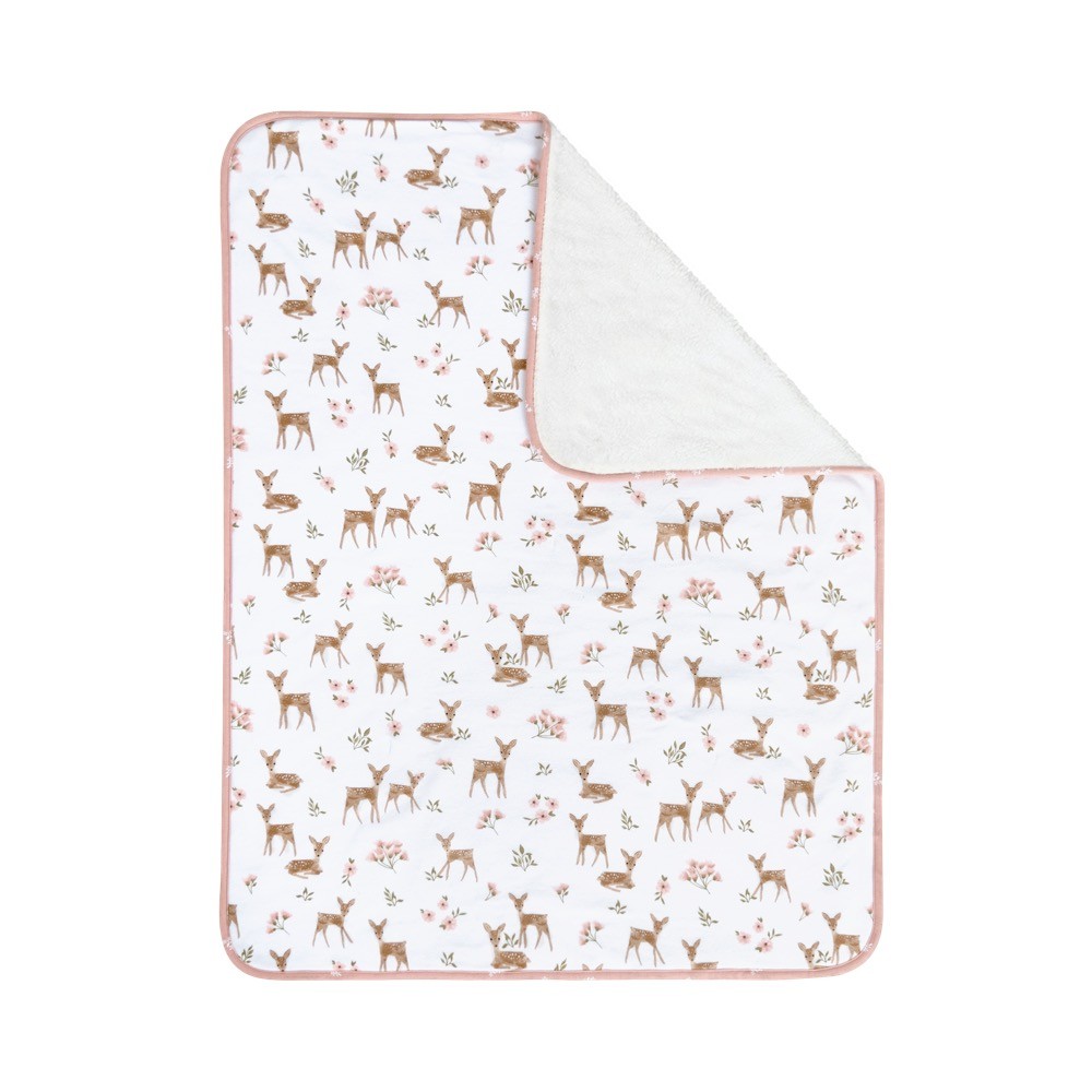 Living Textiles Sherpa Pram Blanket Sophia Garden | Pram & Bassinet ...