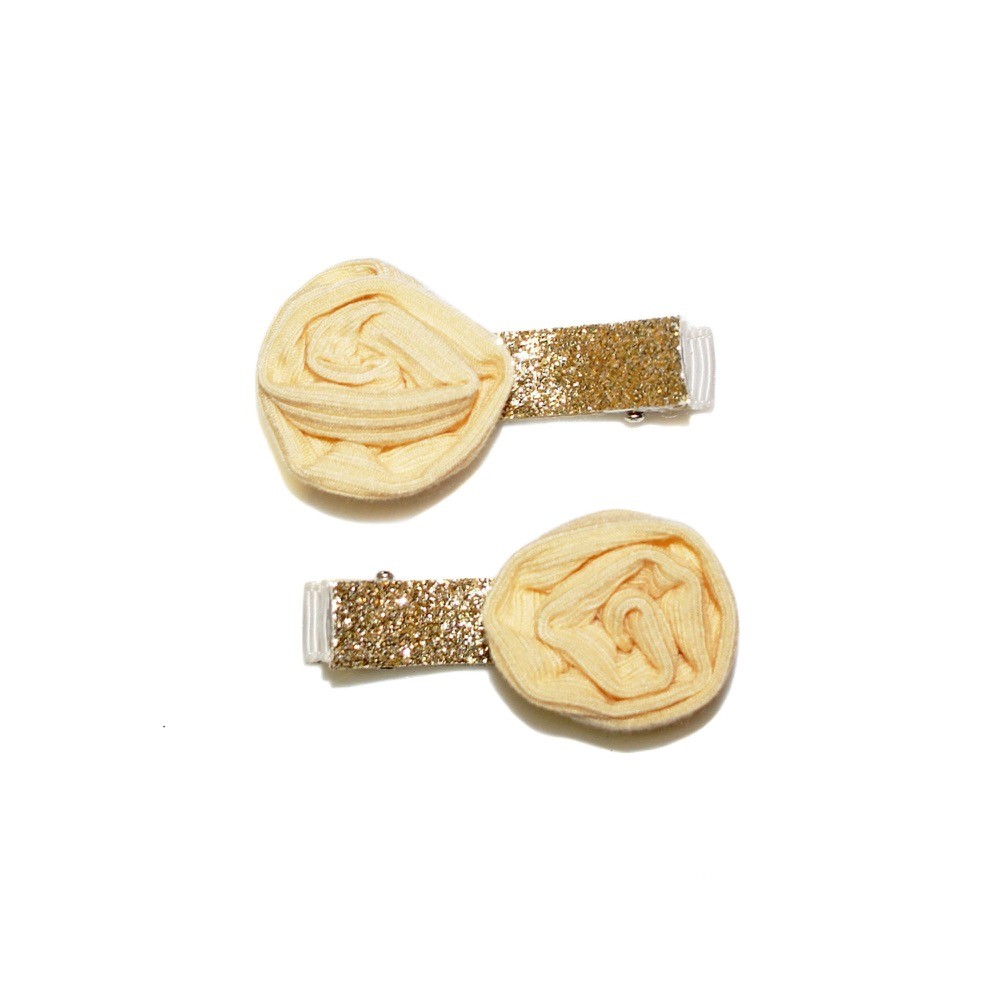 Bilbi Hair Clip Rib Rose Natural Baby Hair Clips Baby Bunting AU