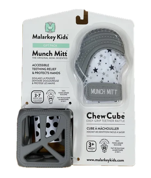 Malarkey Gift Pack Mitten Cube Grey Baby Bunting AU