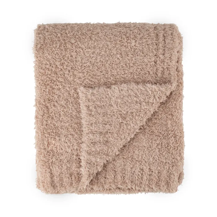 Little Bamboo Marshmallow Blanket Oat Milk