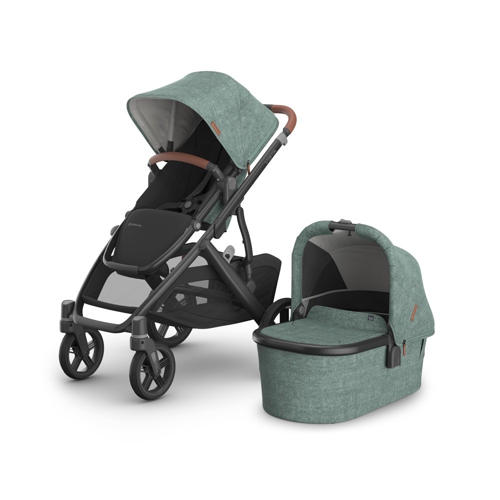 UPPAbaby Vista V3 With Bassinet Green Melange Gwen