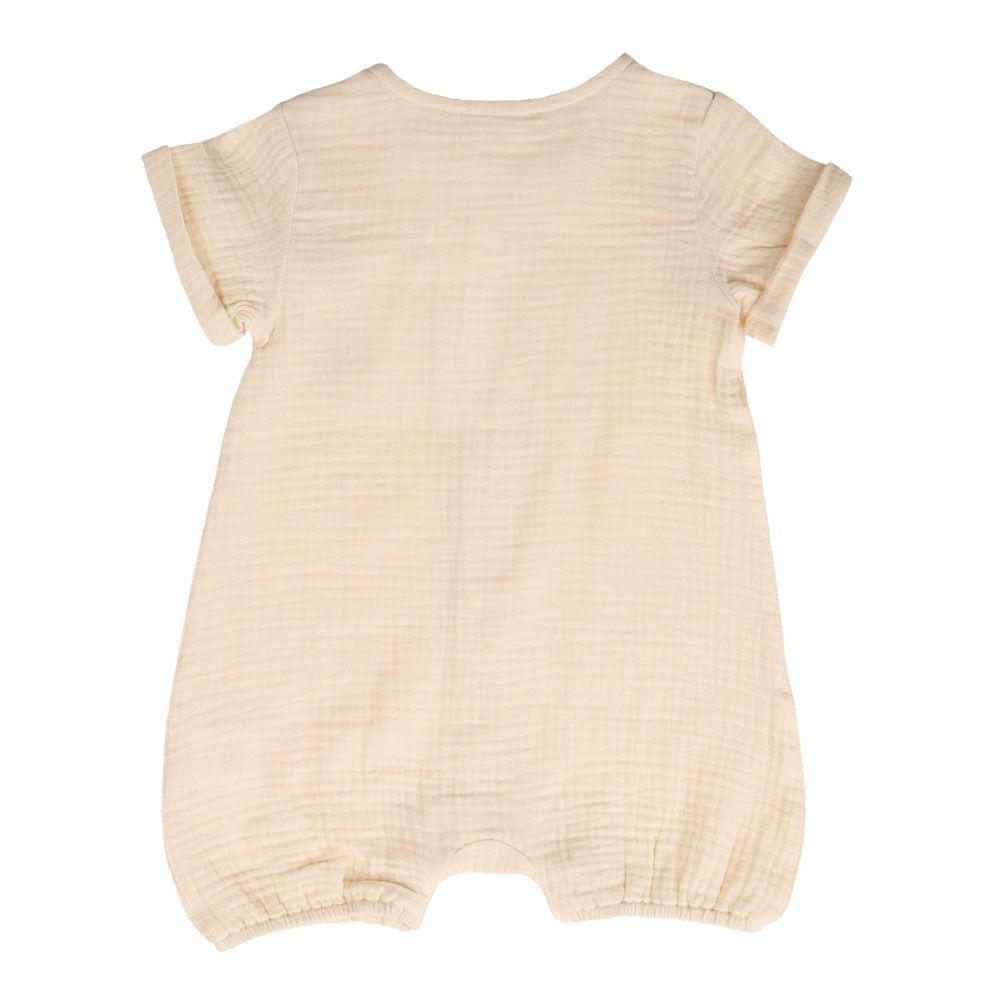 Bilbi Bodysuit Short Sleeve Parchment | Bodysuits | Baby Bunting AU