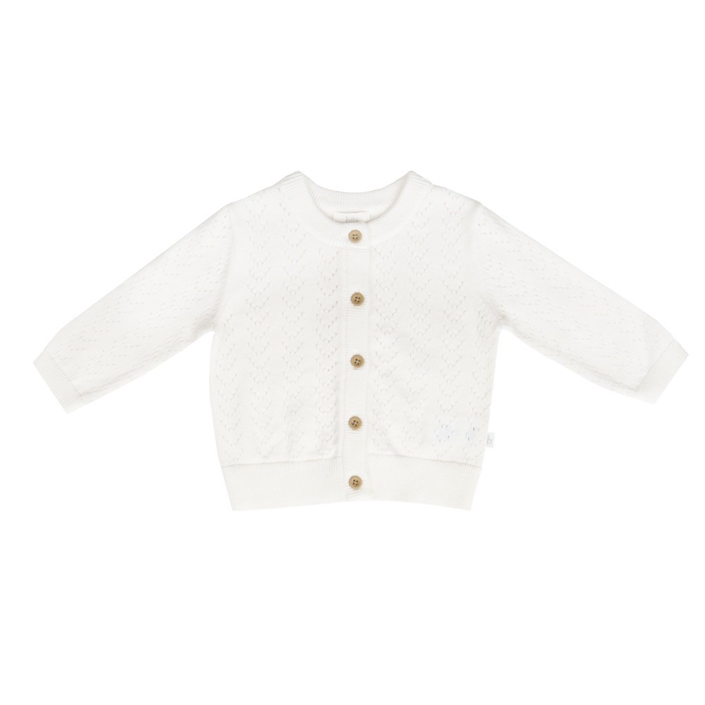 Bilbi Cardigan Button Up Snow White Size 0
