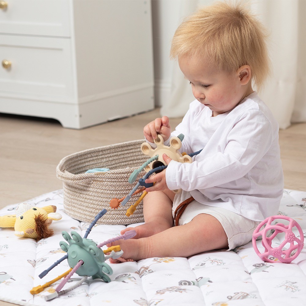 Living Textiles Cot Comforter Tractor Ride Security Blankets Baby Bunting AU