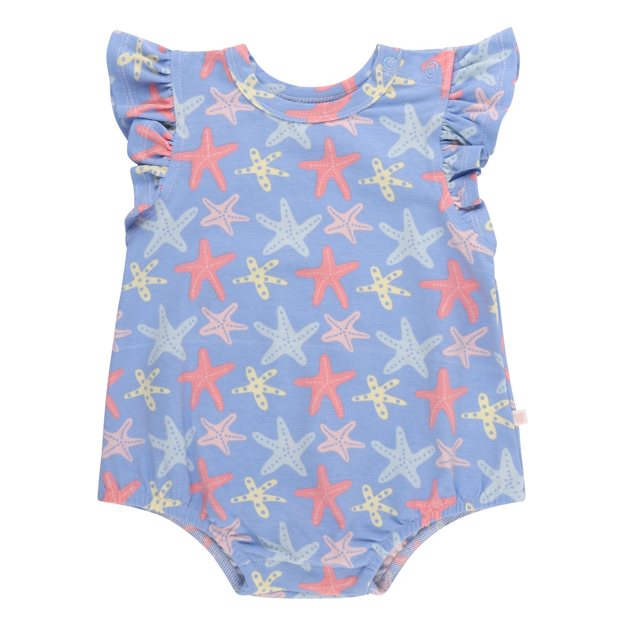 4baby Bodysuit Sleeveless Frill Starfish Purple Size 0