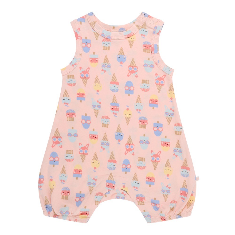 4baby Bodysuit Sleeveless Ice Cream Pink Size 0