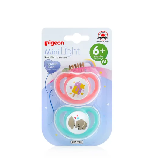 Pigeon Minilight Pacifier Medium Pack Baby Bunting NZ