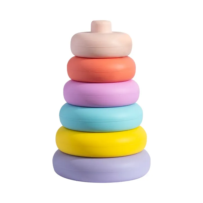 Playground Silicone Stacking Tower Ring Sorbet