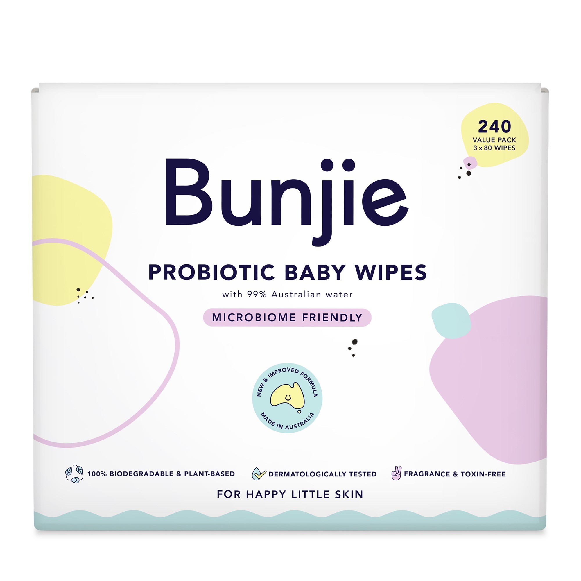 Bunjie Probiotic Wipes 240 Pack