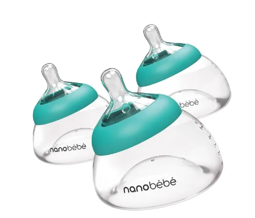 Nanobebe Breastmilk Bottle Pack Gen Teal Clear Baby Bunting AU