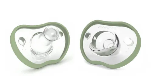 Nanobebe Flexy Pacifier 0-3M 2Pk Sage Baby Bunting AU