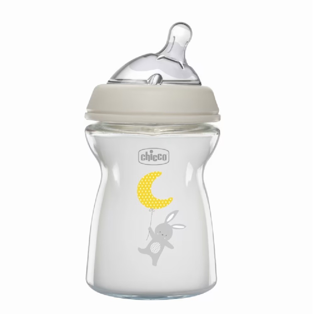Chicco Natural Feeling Glass Bottle Size 250ml