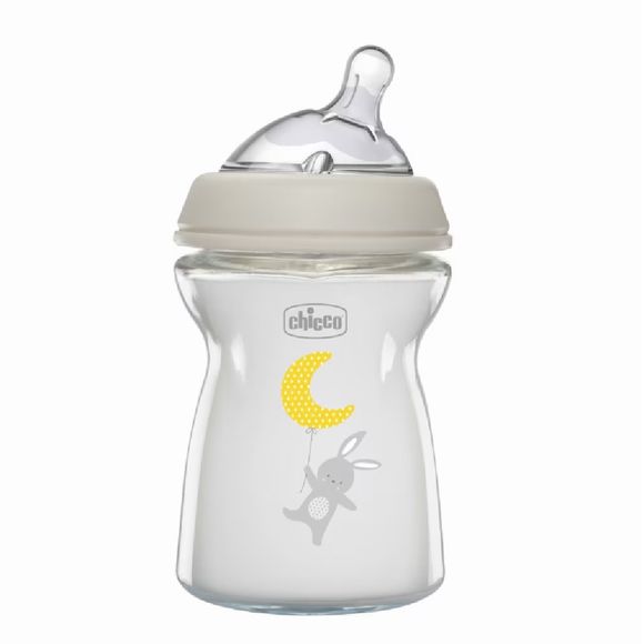 Chicco Natural Feeling Glass Bottle Size 250ml