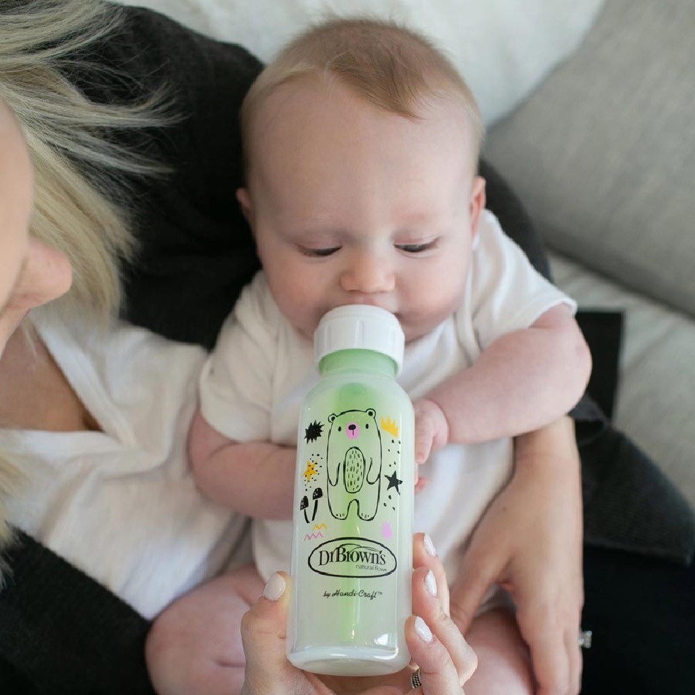 Dr Browns Options+ 250Ml Narrow Neck Bottles Bear/Owl 2Pk Bottles