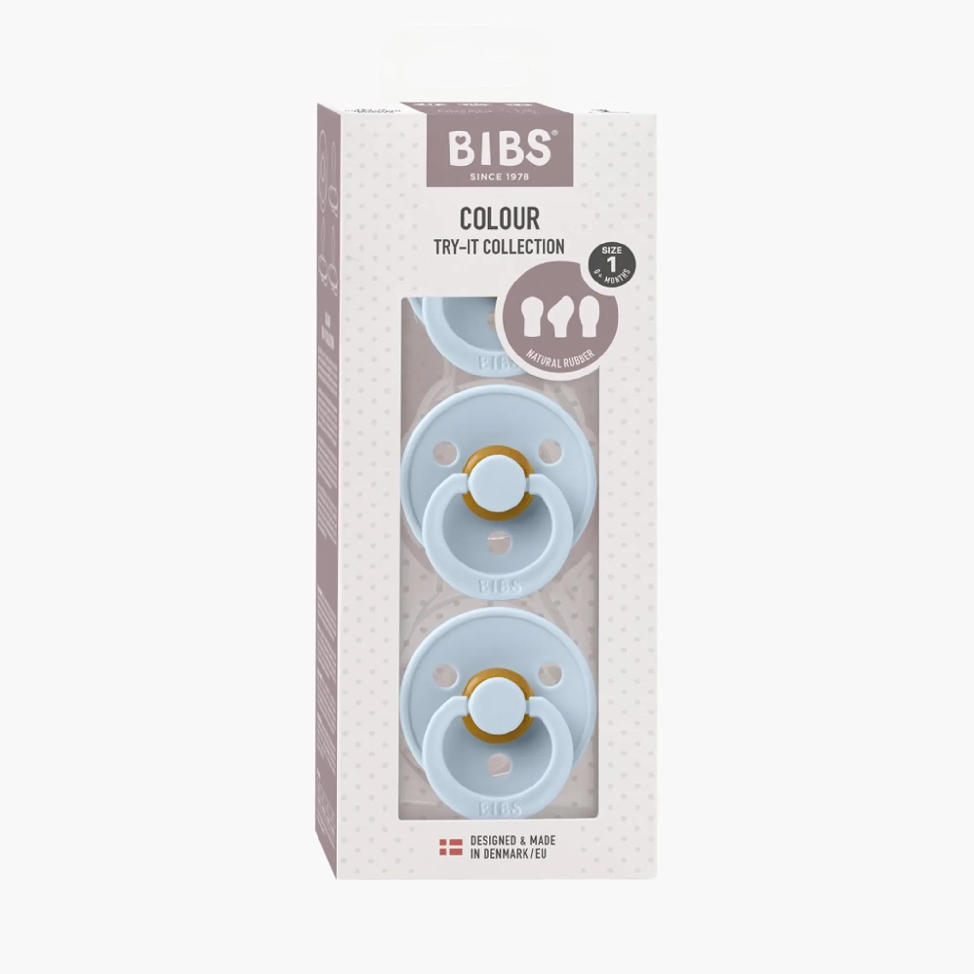 Bibs Try-It Pacifier Baby Blue 3 Pack | Baby Bunting AU