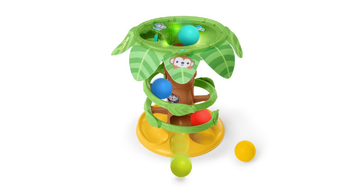 Bright Starts Tropical Twirl Ball Play Toy | Baby Bunting AU