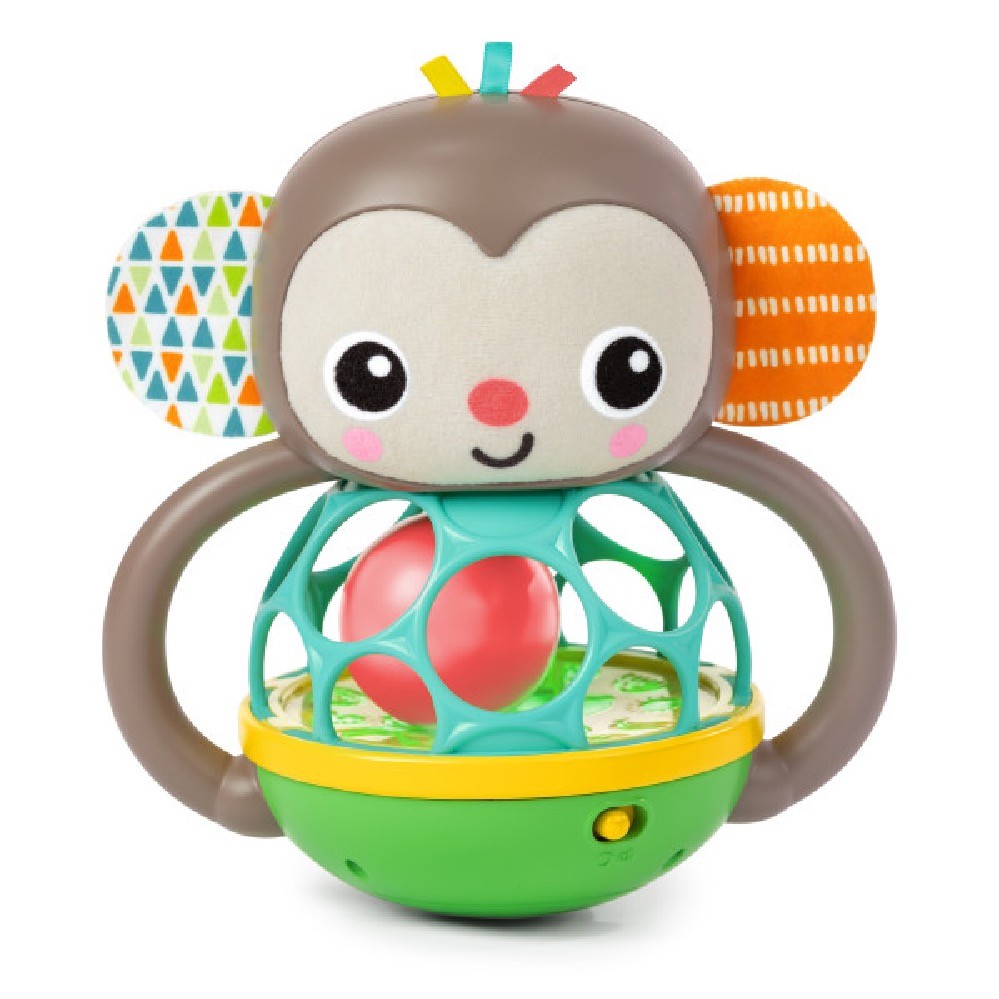 Bright Starts Grab Giggle Monkey Multi Sensory Toy Baby
