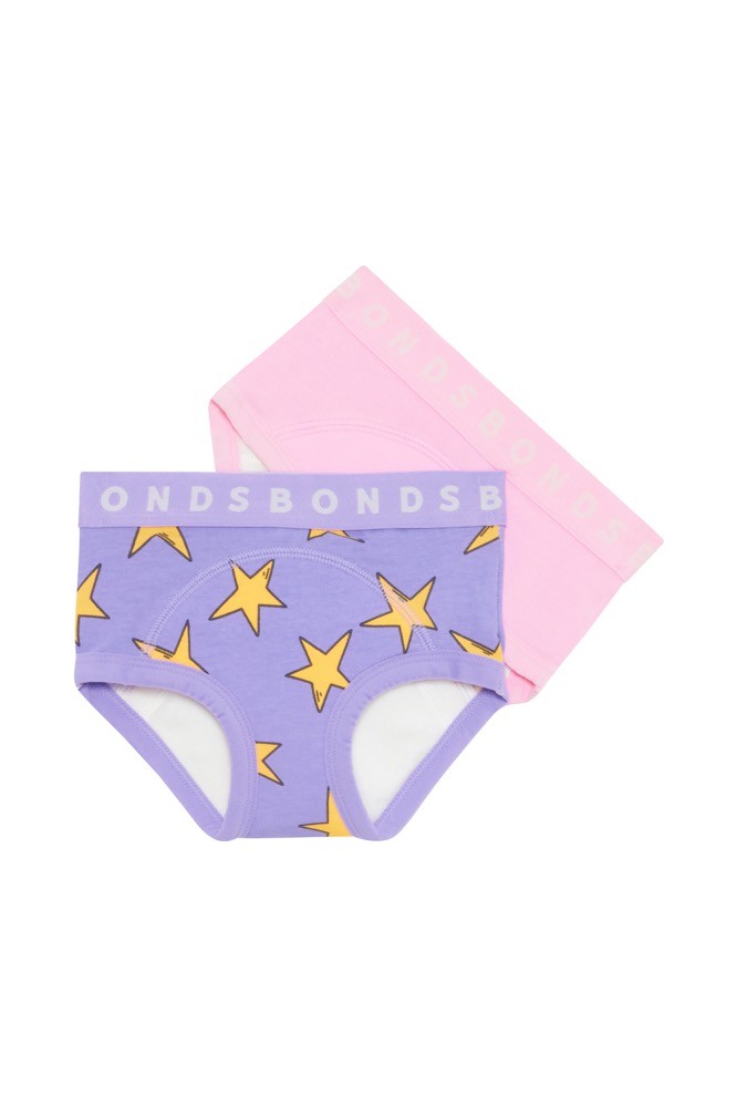 Bonds 2 Pack Whoopsies Twinkle Twinkle / Pink Size 1