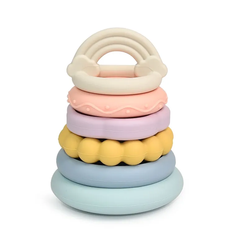 Little Rawr Silicone Stacking Teether Beads